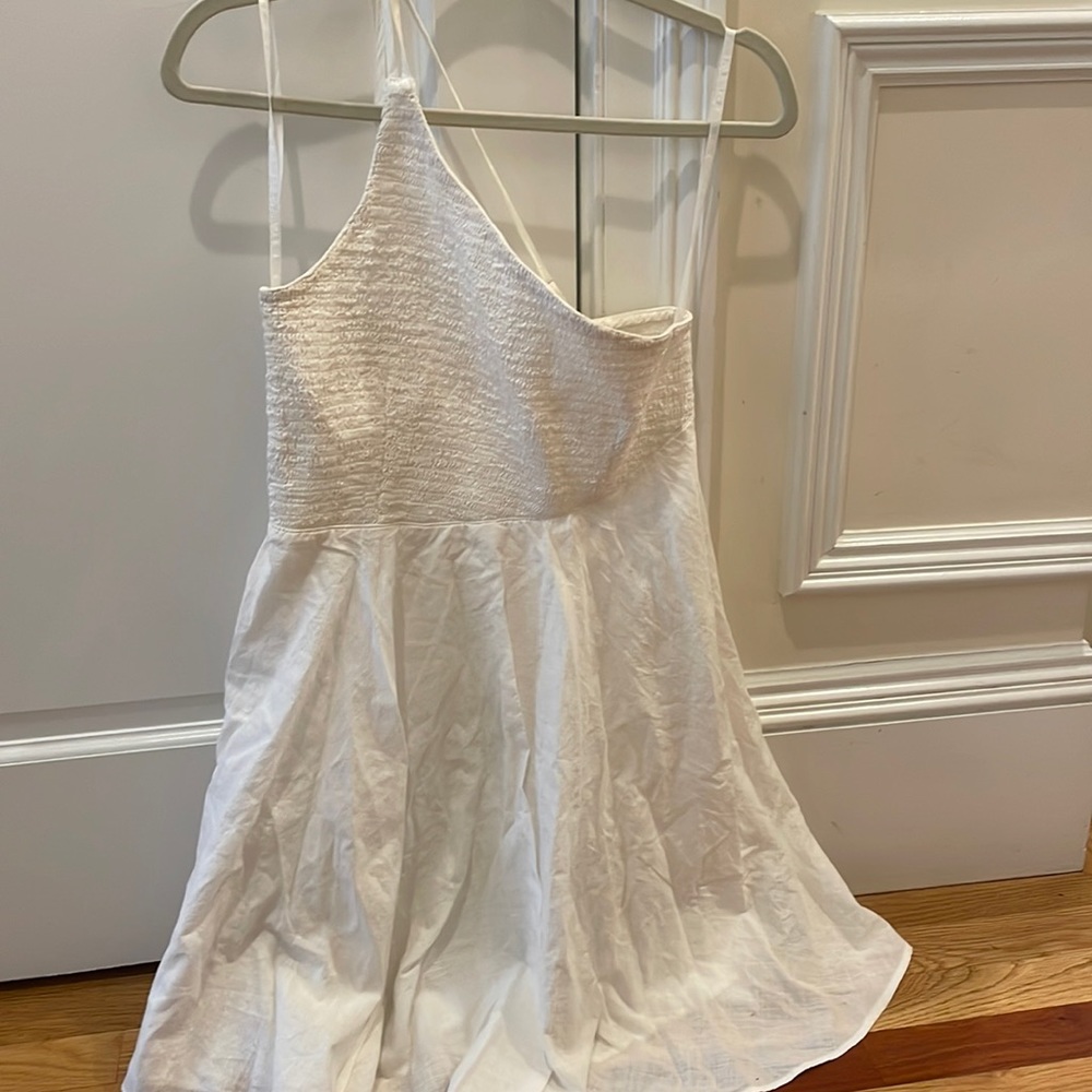 White flowy dress